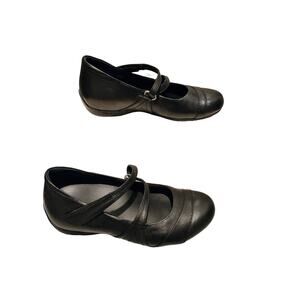 Women's Ziera 'Xray' Black Leather Double Strap Mary Jane Size 7.5